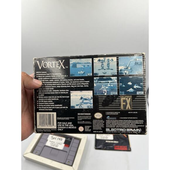 Vortex - Super Nintendo snes Manual Box insert and game included - Picture 11 of 16